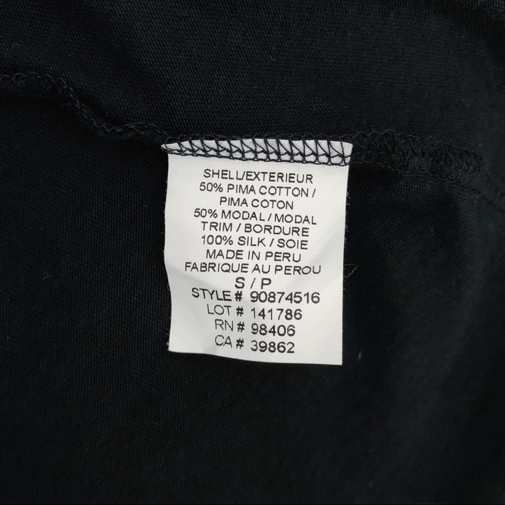 Theory: Pima Cotton top, Silk Sleeve details - Picture 8 of 8